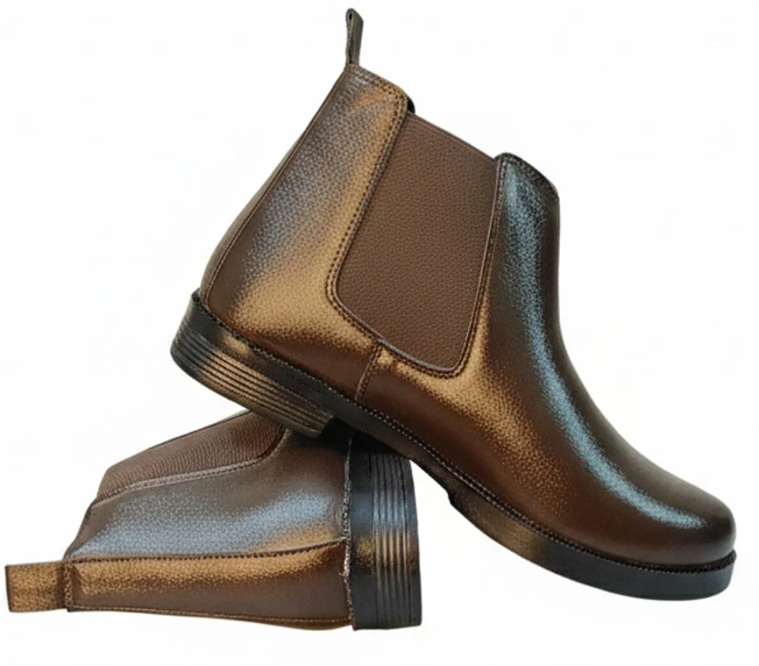 GVOLF Stylish Chelsea Boots for Men Slip On Ankle Boots Synthetic Leather for Office Wear Formal and Casual Use Size 7 image 1