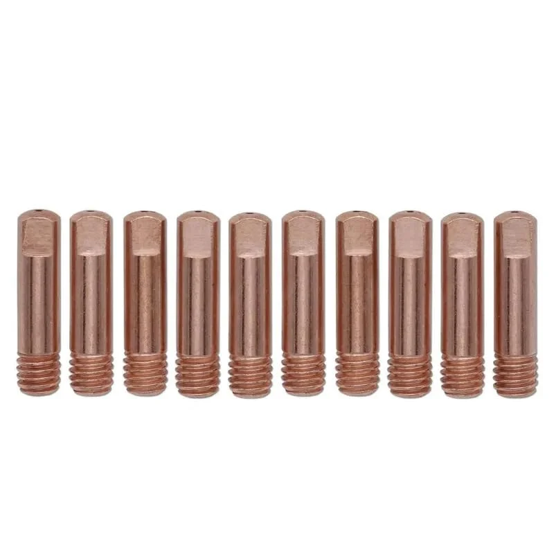 MIG Welding Contact Tips M6 x 25mm 0.8mm Copper Nozzles Pack of 20 for Inverter MIG Welding Machine Consumables Durable High Conductivity Welding Torch Tips image 4