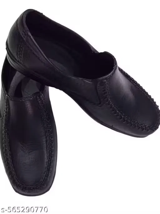 Men’s Black Formal Rubber Shoes – Lightweight & Comfortable Casual Slip-On Black Shoes for Men Men’s Black Formal Rubber Shoes – Lightweight & Comfortable Casual Slip-On Black Shoes for Men 6 image 3