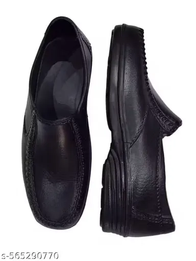 Men’s Black Formal Rubber Shoes – Lightweight & Comfortable Casual Slip-On Black Shoes for Men Men’s Black Formal Rubber Shoes – Lightweight & Comfortable Casual Slip-On Black Shoes for Men 6 thumbnail 3