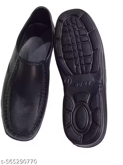 Men’s Black Formal Rubber Shoes – Lightweight & Comfortable Casual Slip-On Black Shoes for Men Men’s Black Formal Rubber Shoes – Lightweight & Comfortable Casual Slip-On Black Shoes for Men 8 image 2