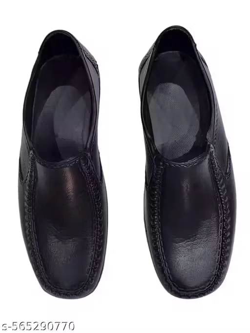 Men’s Black Formal Rubber Shoes – Lightweight & Comfortable Casual Slip-On Black Shoes for Men Men’s Black Formal Rubber Shoes – Lightweight & Comfortable Casual Slip-On Black Shoes for Men 8 image 1