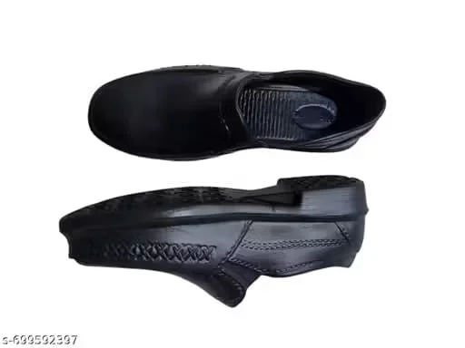 Men’s Black Formal Rubber Shoes – Lightweight & Comfortable Casual Premium Shoes Men’s Black Formal Rubber Shoes 8 image 1