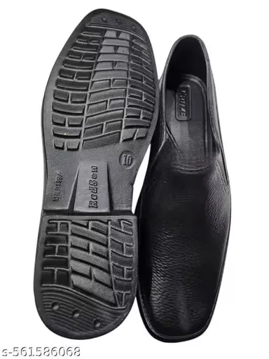 Men’s Waterproof Black Formal Rubber Shoes – Lightweight Office & Business Wear Shoes for Men Men’s Waterproof Black Formal Rubber Shoes 6 thumbnail 2