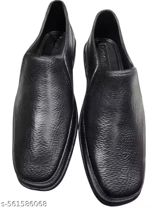 Men’s Waterproof Black Formal Rubber Shoes – Lightweight Office & Business Wear Shoes for Men Men’s Waterproof Black Formal Rubber Shoes 7 image 1