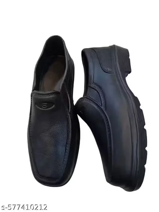 Men’s Formal Rubber Shoes – Lightweight Black Slip-On Casual Footwear Men’s Formal Rubber Shoes – Lightweight Black Slip-On Casual Footwear 6 image 2