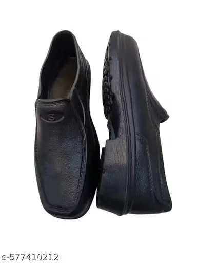 Men’s Formal Rubber Shoes – Lightweight Black Slip-On Casual Footwear Men’s Formal Rubber Shoes – Lightweight Black Slip-On Casual Footwear 6 thumbnail 2