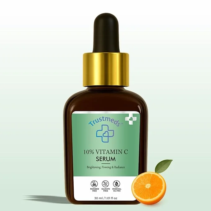 10% Vitamin C Face Serum 30ml Advanced Skin Brightening Dark Spot Correction & Radiance Booster with Hydrating Niacinamide & Antioxidant Formula – Paraben Sulfate Mineral Oil Free Daily Glow Serum 30ml Pack 350 ML image 2