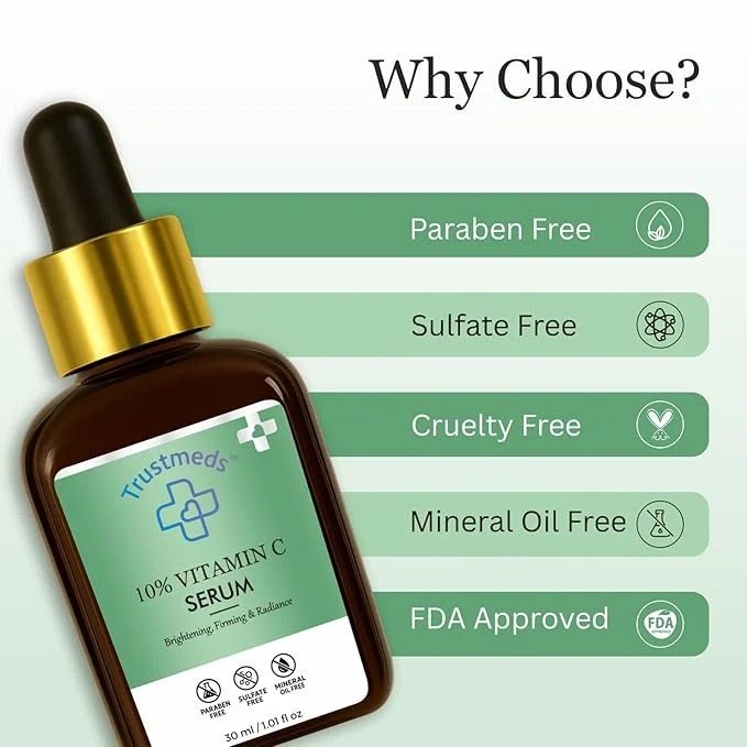 10% Vitamin C Face Serum 30ml Advanced Skin Brightening Dark Spot Correction & Radiance Booster with Hydrating Niacinamide & Antioxidant Formula – Paraben Sulfate Mineral Oil Free Daily Glow Serum 30ml Pack 350 ML image 6