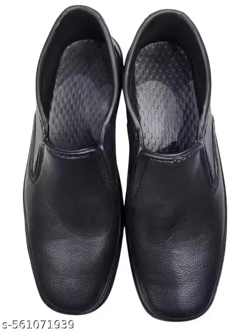 Men’s Waterproof Black Slip-On Shoes – Breathable & Flexible Rubber Casual Footwear Men’s Waterproof Black Slip-On Shoes – Breathable & Flexible Rubber Casual Footwear 6 image 3