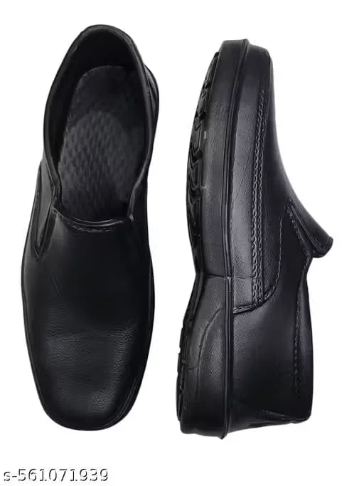Men’s Waterproof Black Slip-On Shoes – Breathable & Flexible Rubber Casual Footwear Men’s Waterproof Black Slip-On Shoes – Breathable & Flexible Rubber Casual Footwear 6 image 4