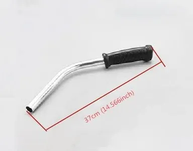 Heavy Duty Left Side Handle for Shoulder & Side Pack Brush Cutter Spare Part Compatible with 2‑Stroke and 4‑Stroke Garden Trimmers Grip Control SNEA‑119 Rubber Handle Replacement Spare thumbnail 1