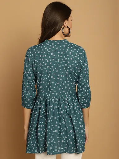 Women Cotton Casual Tops for Women Summer Regular Fit Stylish Printed Solid Western Wear Office College Daily Wear Trendy Ladies Top India thumbnail 1