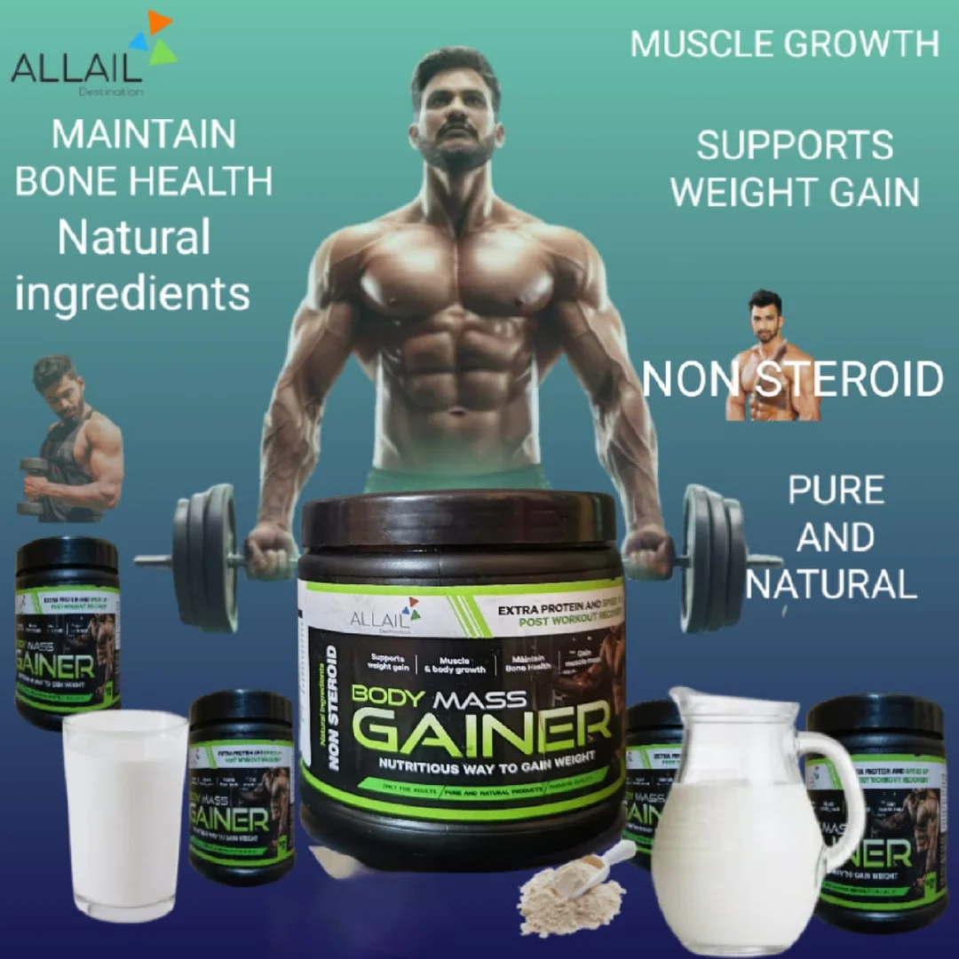 Advanced Body Mass Gainer Powder for Healthy Weight Gain with High Protein Complex & Carbohydrate Blend, Muscle Recovery Formula Supplement for Men & Women Gym Nutrition India image 4