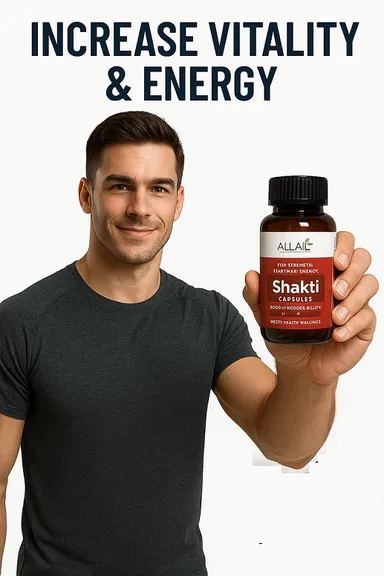 Herbal Shakti Stamina Booster Capsule Ayurvedic Long-Lasting Energy Performance Strength Libido Support with Ashwagandha Shatavari Shilajit Natural Extracts for Men thumbnail 1
