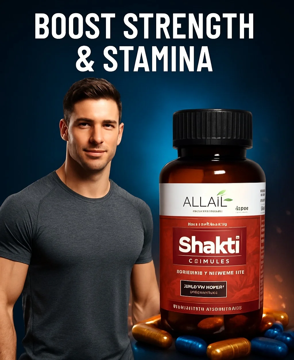 Herbal Shakti Stamina Booster Capsule Ayurvedic Long-Lasting Energy Performance Strength Libido Support with Ashwagandha Shatavari Shilajit Natural Extracts for Men image 4