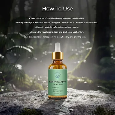 Anti Acne Face Oil with Tea Tree and Jojoba for Pimples, Acne Marks and Blemish Control for Oily and Acne Prone Skin with Precision Dropper 15 ml 15 ml Face Oil 160 ML thumbnail 2