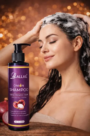 ALLAIL Onion Shampoo – Hair Fall Control 200ml ALLAIL Onion Shampoo – Hair Fall Control 200ml 160 ML thumbnail 1