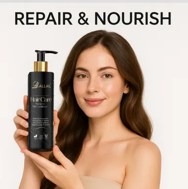 ALLAIL Hair Care Shampoo & Conditioner 200ml – Sulfate-Free & Paraben-Free | Cruelty-Free Hair Cleanser ALLAIL Hair Care Shampoo & Conditioner 200ml – Sulfate-Free & Paraben-Free | Cruelty-Free Hair Cleanser 160 ML thumbnail 3