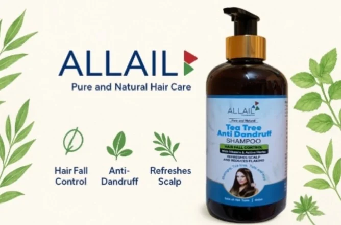 ALLAIL Tea Tree Anti-Dandruff Shampoo 300ml – Refreshes Scalp & Controls Hair Fall ALLAIL Tea Tree Anti-Dandruff Shampoo 300ml – Refreshes Scalp & Controls Hair Fall 270 ML image 3