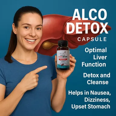 ALLAIL ALCO DETOX Capsule 60 Count | Advanced Liver Support & Detox Supplement thumbnail 1