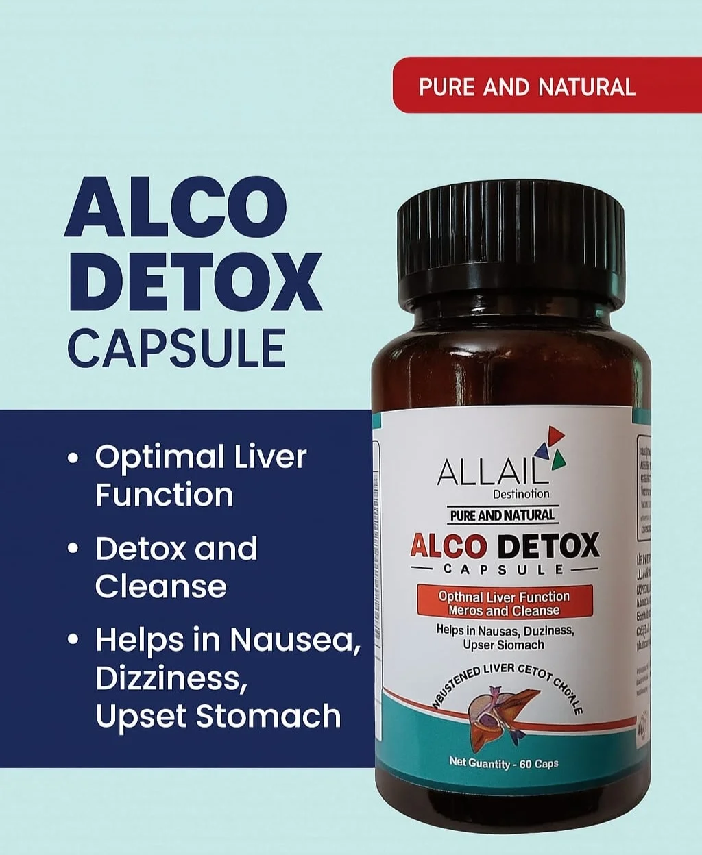 ALLAIL ALCO DETOX Capsule 60 Count | Advanced Liver Support & Detox Supplement image 4