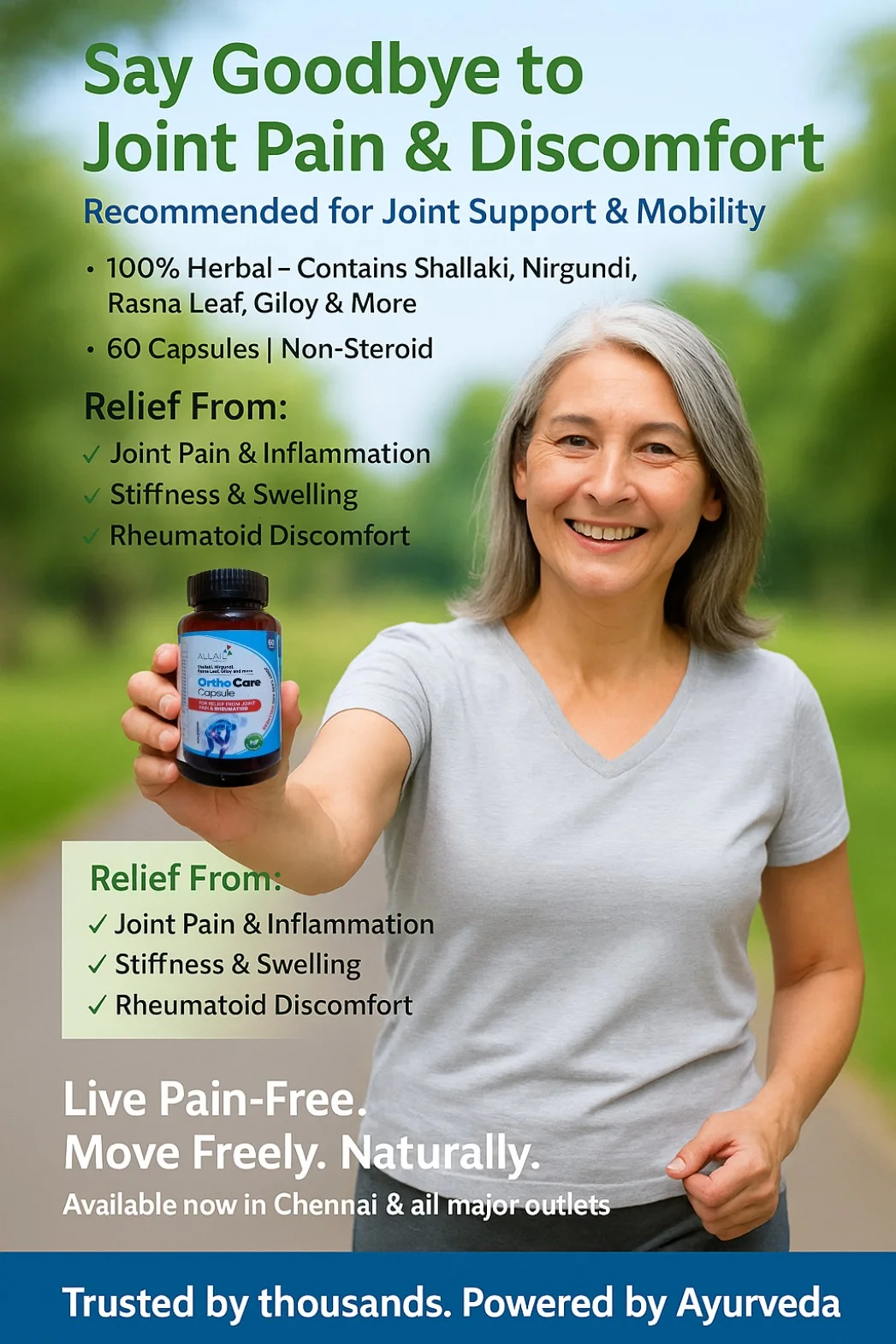 ALLAIL OrthoCare Capsule 60s | Natural Joint Pain & Stiffness Relief Supplement image 4