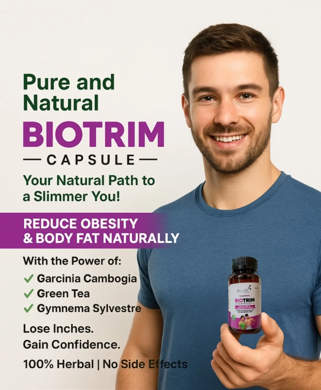 ALLAIL BIO TRIM Capsule 60s | Natural Weight Management & Fat Reduction image 7