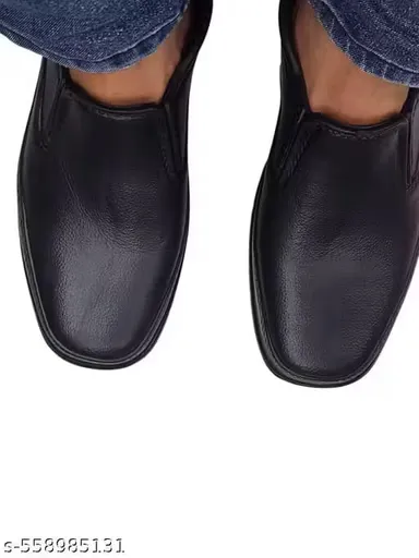 Men Black Formal Rubber Shoes – Lightweight & Comfortable Men Black Formal Rubber Shoes 6 thumbnail 2