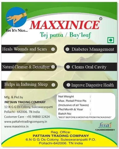 MAXXINICE Natural Tej Patta Bay Leaf Powder 0.500gPure Aromatic Indian Spice for Curries Biryani Rice Soups Cooking Seasoning Tejpatta Indian Bay Leaf Spice thumbnail 1