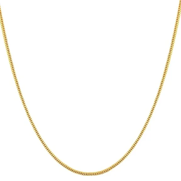 H2 Fashion Collection Designer Golden Chain Thin Light Weighted Gold Plated Gold Chain For Girls Women Men Boys 24 Inches image 2