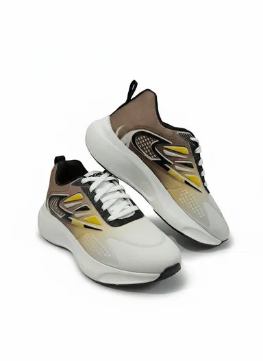 GVOLF Men Sports Shoes with Synthetic Leather Upper, Lace-Up Low Top Flat Sole Running Walking Gym Shoes for Daily Wear Size 6 Size 6 Size 6 thumbnail 1