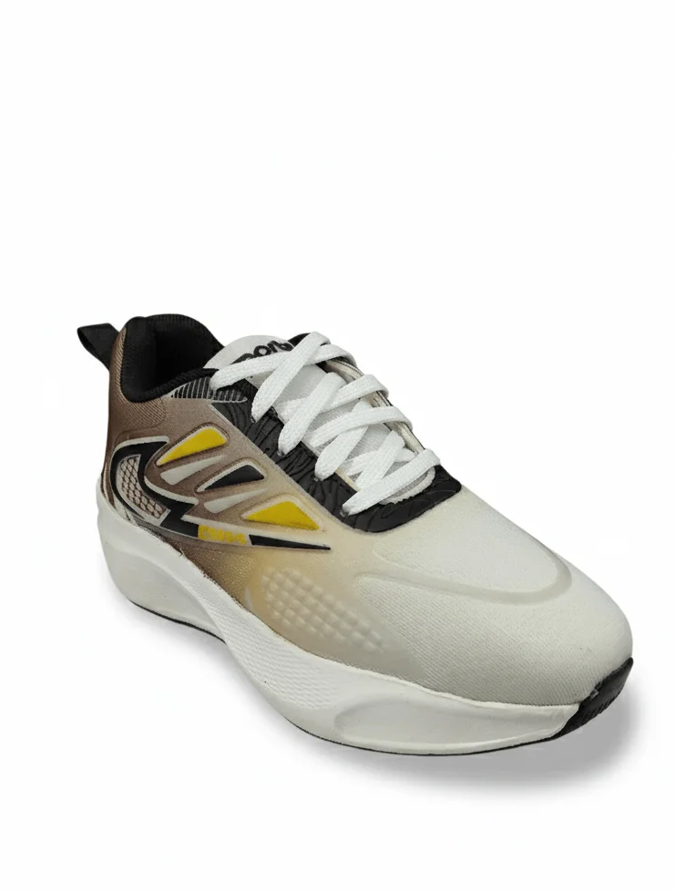 GVOLF Men Sports Shoes with Synthetic Leather Upper, Lace-Up Low Top Flat Sole Running Walking Gym Shoes for Daily Wear Size 6 Size 6 Size 9 image 1