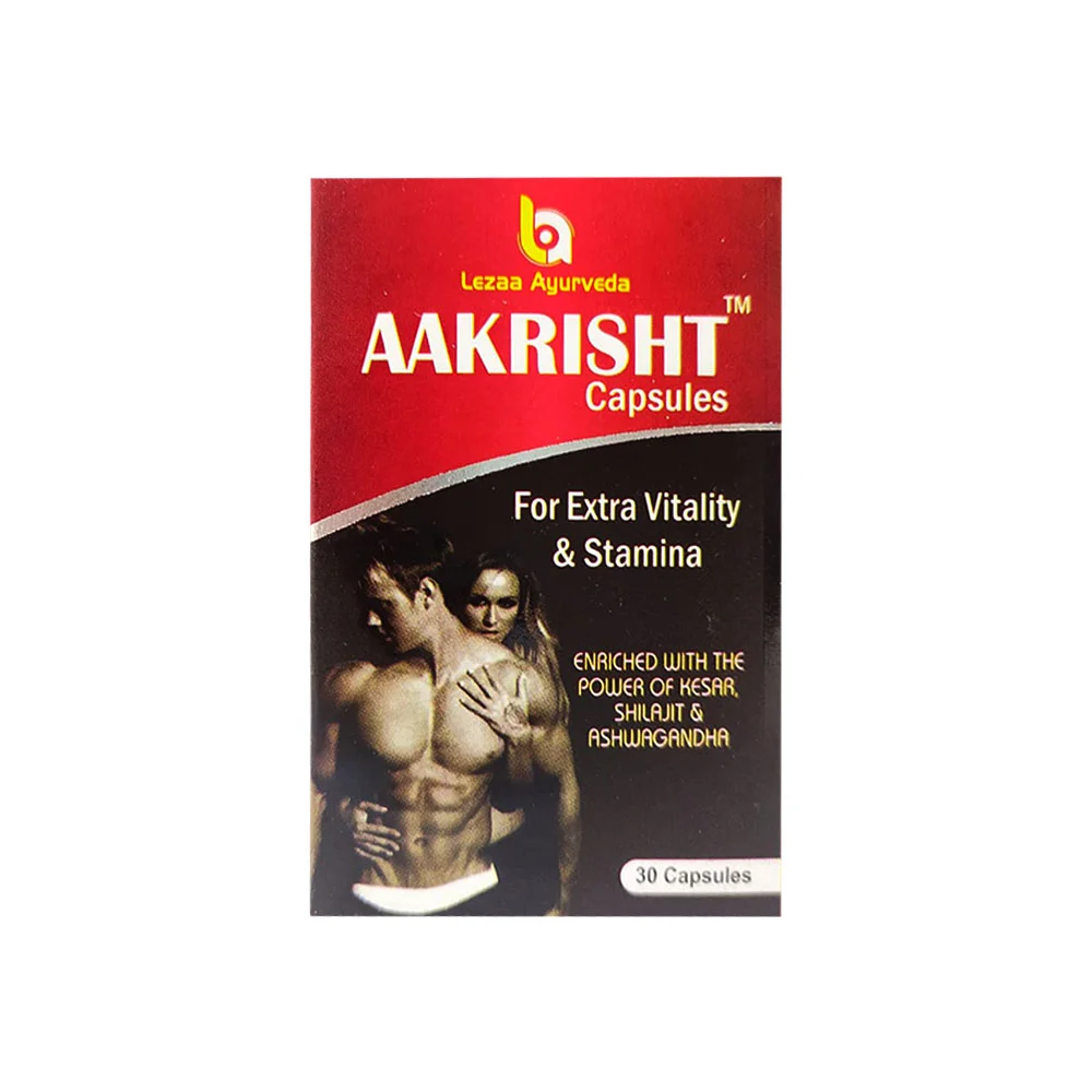Aakrisht Ayurvedic Vitality Capsules - 30 Veg Capsules image 1
