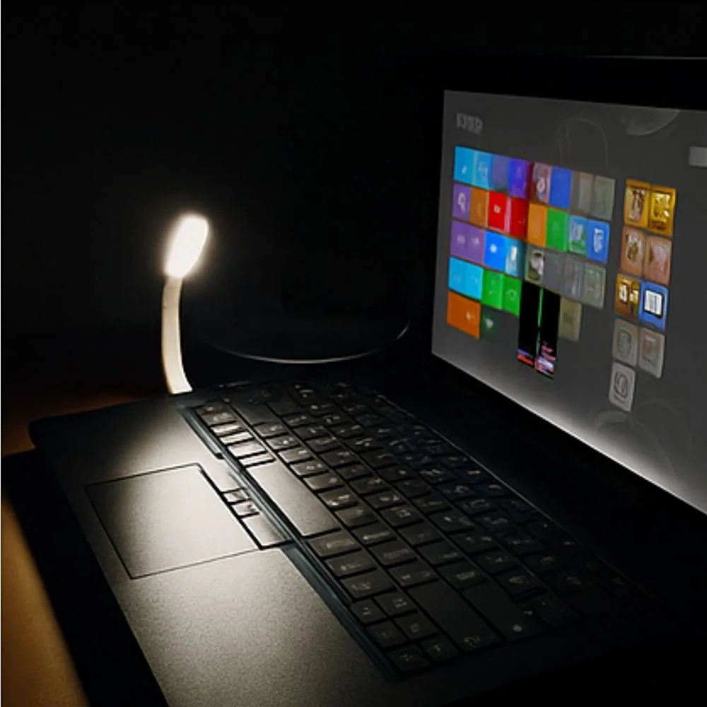 Flexible USB LED Light (1 Pc) + Mini USB Night Light Bulb (1 Pc) + Portable USB Fan (1 Pc) | USB Light & Fan Gadget Combo for Laptop, PC, Mobile & Power Bank image 3