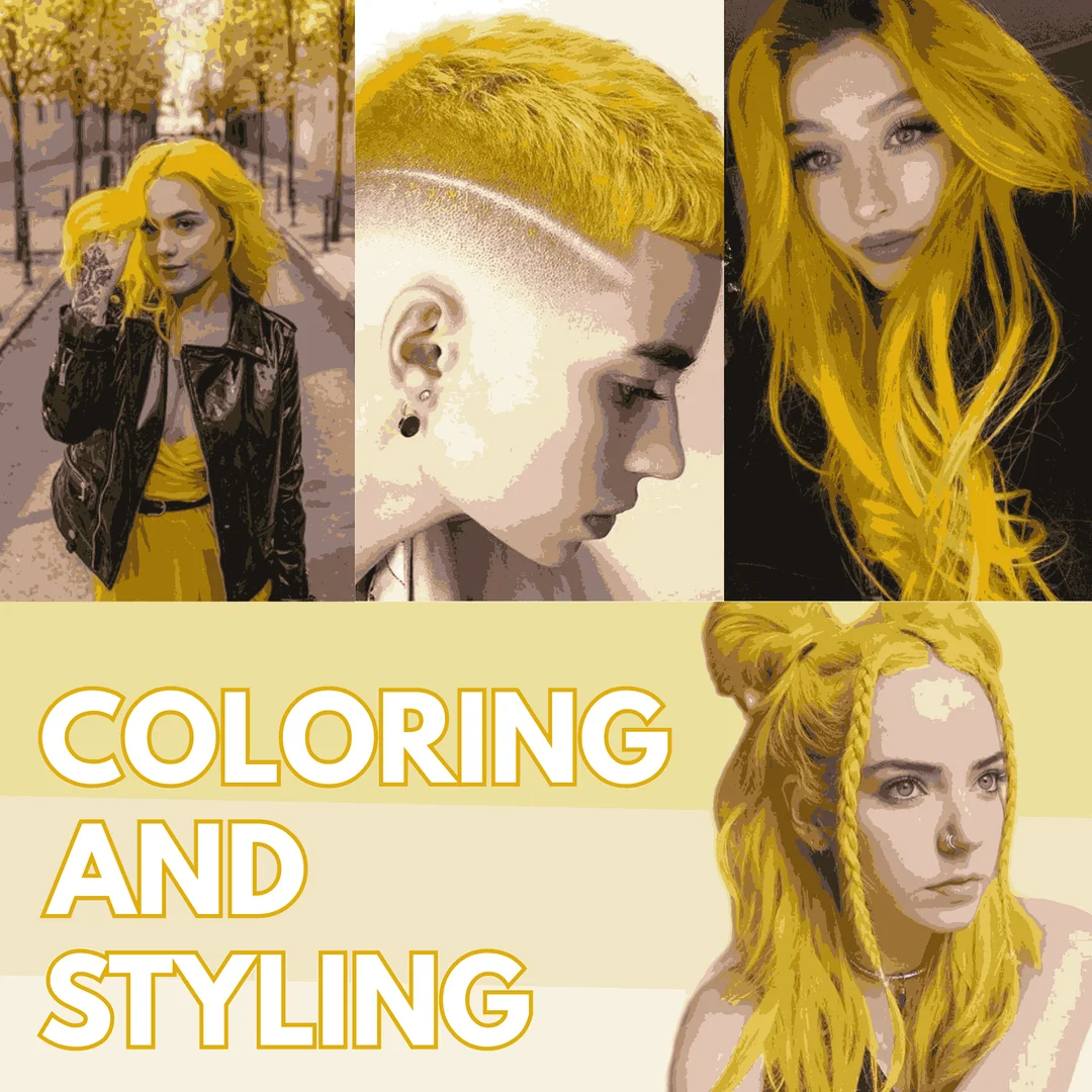 TRUOM Temporary Hair Color Wax Yellow Gold – 1-Day Washable Hair Styling for Men and Women, Vibrant Easy Apply Hair Color image 4