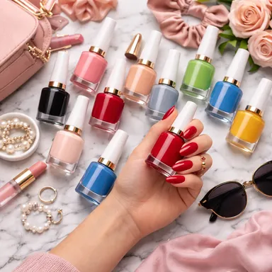 Rehanza 12 Glossy Nail Polish Combo – Vegan & Toxin-Free for Women thumbnail 4