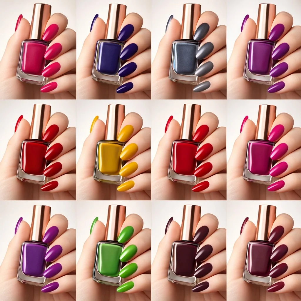Rehanza Vegan 12‑Pack Glossy Nail Polish Set for Women – Toxin‑Free Non‑Toxic 12 Shades Quick Dry Long Lasting Gloss Finish Nail Paint Kit India image 1