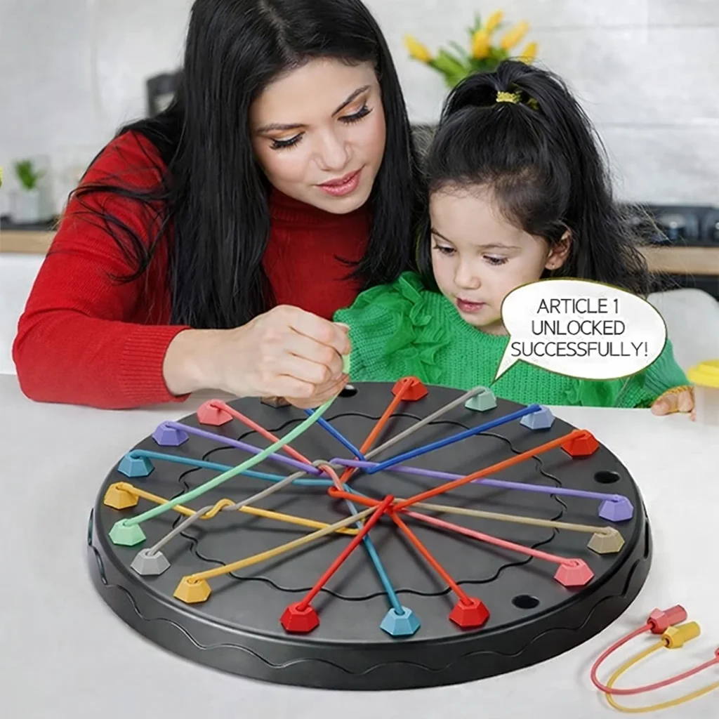 Kids Rope Puzzle IQ Game Brain Teaser Strategy Board Toy for Logical Thinking Focus Concentration Educational Learning Game for Preschool Ages 3+ Fun Problem Solving Activity Challenge image 5
