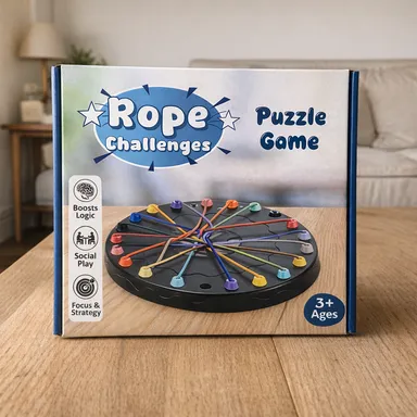 Educational Rope Challenge Game for Kids | IQ Brain Development Puzzle Toy | Multicolor Learning Board Game for Boys & Girls thumbnail 2