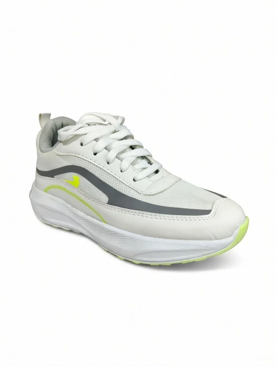 GVOLF Men Sports Shoes with Synthetic Leather Upper, Lace-Up Low Top Flat Sole Running Walking Gym Shoes for Daily Wear Size 7 image 1
