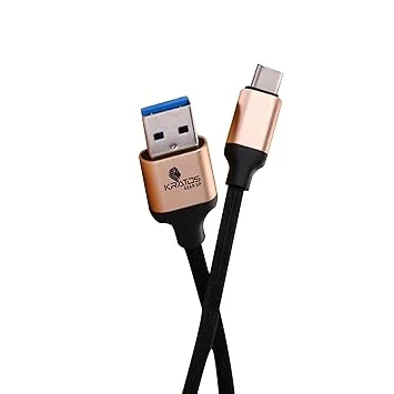 Kratos Series 1 Type C Fast Charging Cable 1M Ultra Durable Data Sync USB C Cable for Samsung OnePlus Xiaomi Realme Vivo Oppo 3A Quick Charge Support image 2