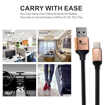 Kratos Series 1 Type C Fast Charging Cable 1M Ultra Durable Data Sync USB C Cable for Samsung OnePlus Xiaomi Realme Vivo Oppo 3A Quick Charge Support image 1