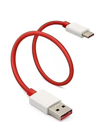 Compatible OnePlus Type C Dash Warp Charge Cable 30cm 4A Fast Charging Short Mini Data Sync Power Bank Wall Charger Cable Black image 2