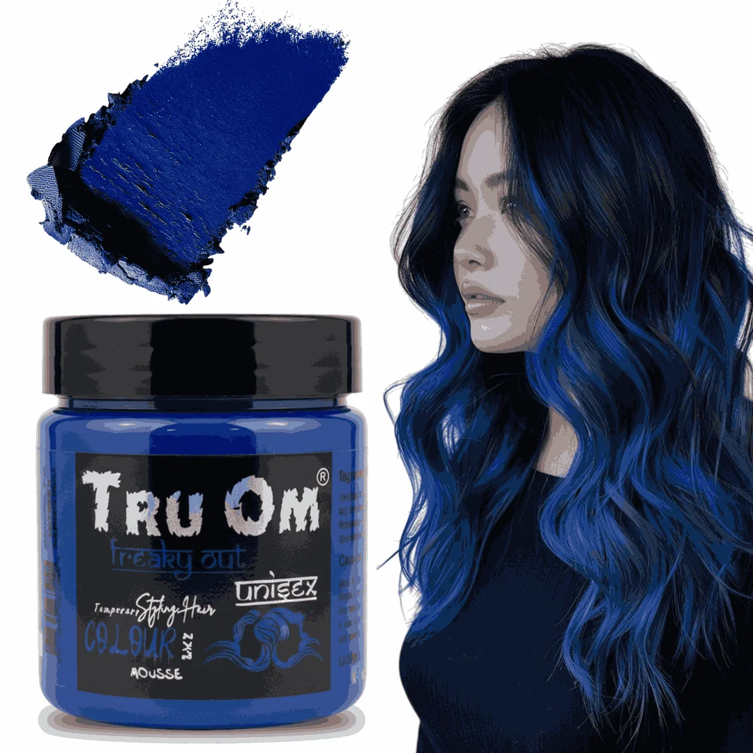 TRUOM Temporary Hair Color Wax for Men and Women 1 Day 1 Wash Perfect Hair Styling Navy Blue image 1