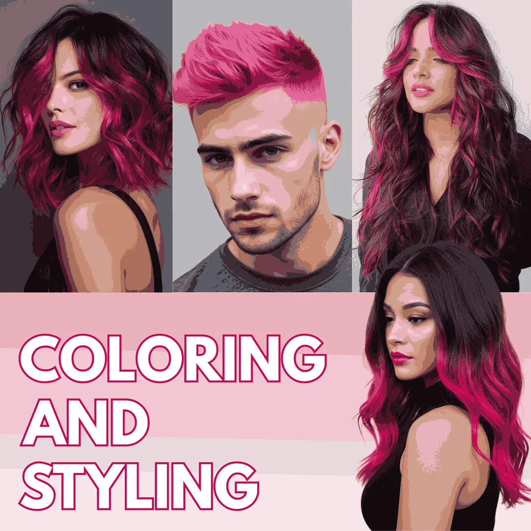 TRUOM Temporary Hair Color Wax for Men and Women 1 Day 1 Wash Perfect Hair Styling Hot Pink image 5