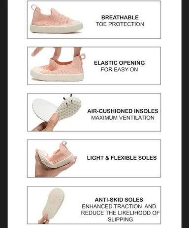 Cloudy Toddlers First Step Shoes Soft Sole Anti Slip Lightweight Breathable Baby Walking Shoes for Boys and Girls Indoor Outdoor Comfort Fit Infant Prewalker Footwear  thumbnail 3