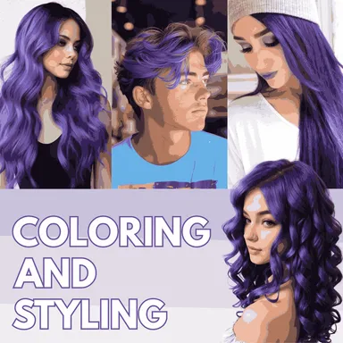 TRUOM Temporary Hair Color Wax for Men and Women 1 Day 1 Wash Perfect Hair Styling Purple thumbnail 3