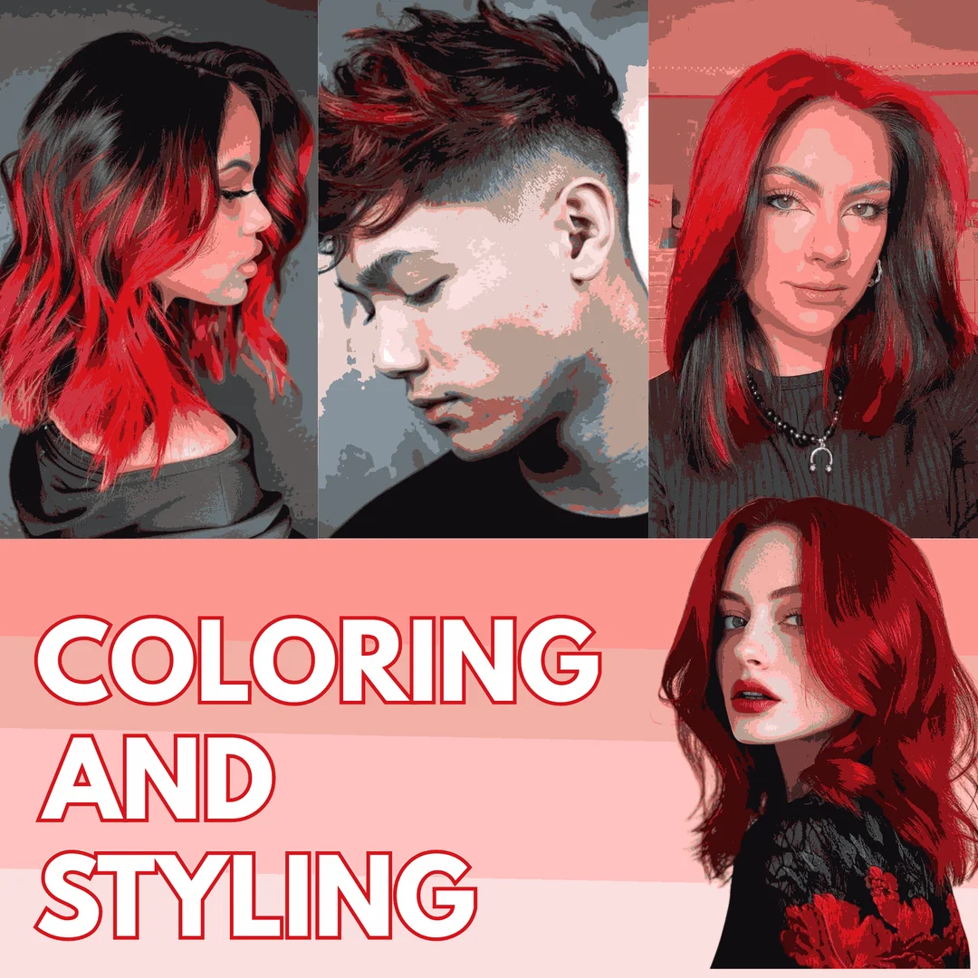 TRUOM Temporary Hair Color Wax for Men and Women 1 Day 1 Wash Perfect Hair Styling Hot Red image 5