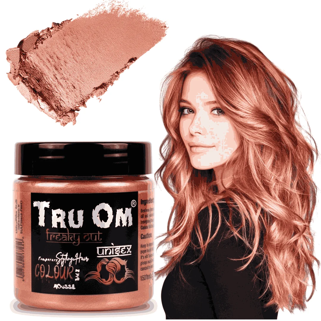 TRUOM Temporary Hair Color Wax for Men and Women 1 Day 1 Wash Perfect Hair Styling Rose Gold image 1